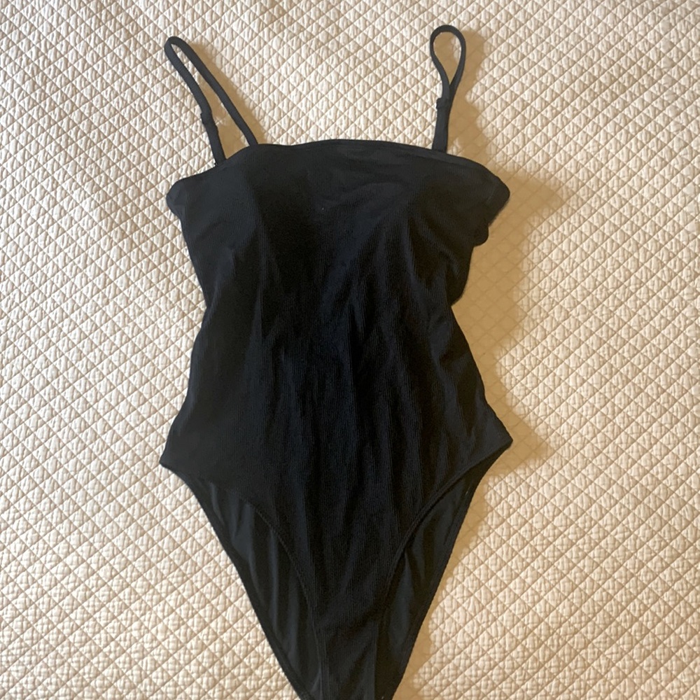 Black Aerie one piece swim suit
